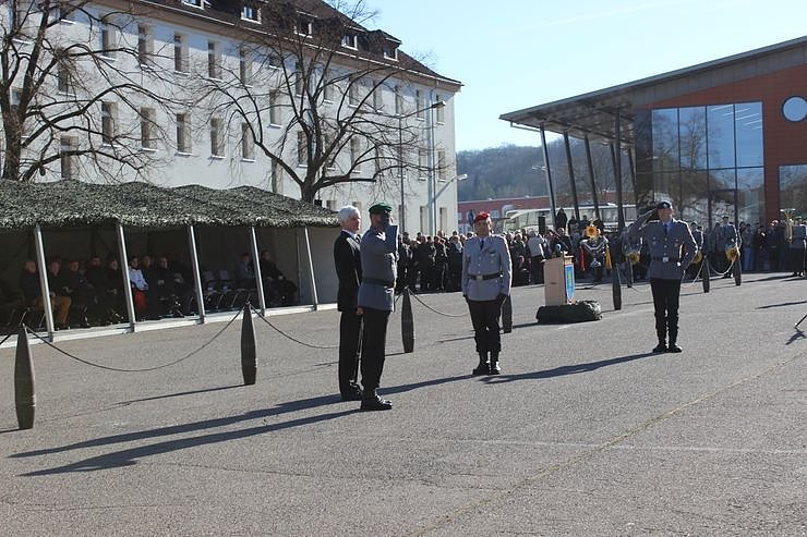 Indienststellung  des neuen Bataillons in Th&uuml;ringen