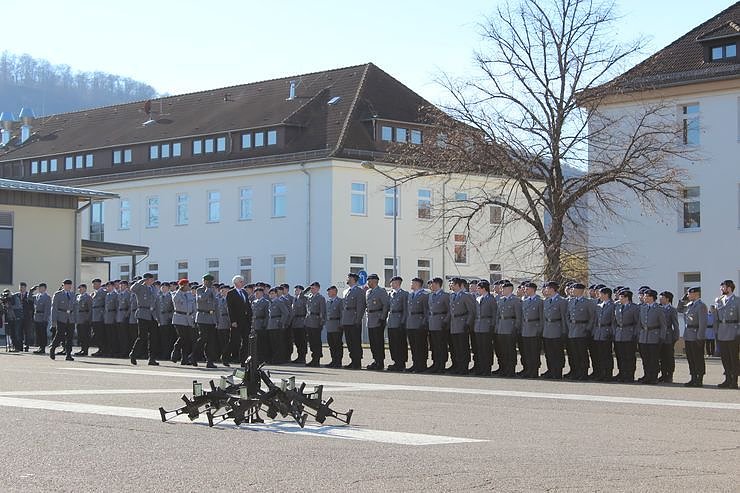 Indienststellung  des neuen Bataillons in Th&uuml;ringen