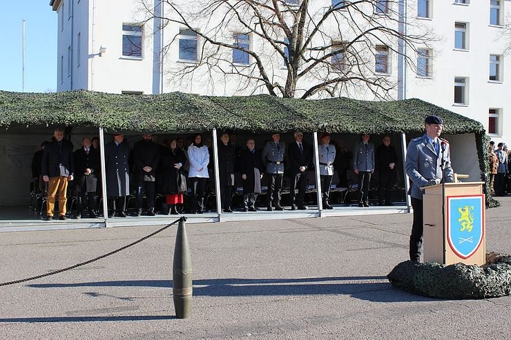 Indienststellung  des neuen Bataillons in Th&uuml;ringen