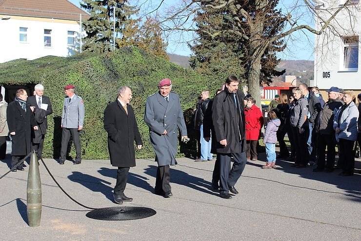 Indienststellung  des neuen Bataillons in Th&uuml;ringen