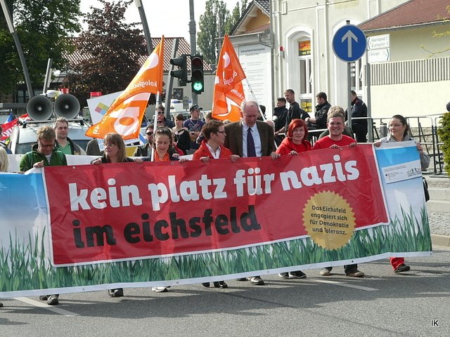 Protest gegen Neonazis