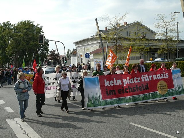 Protest gegen Neonazis