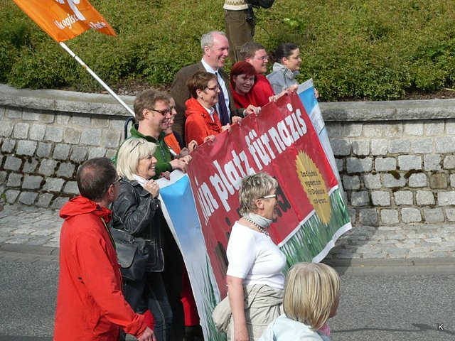 Protest gegen Neonazis
