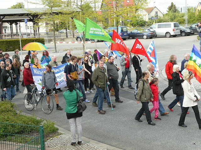 Protest gegen Neonazis