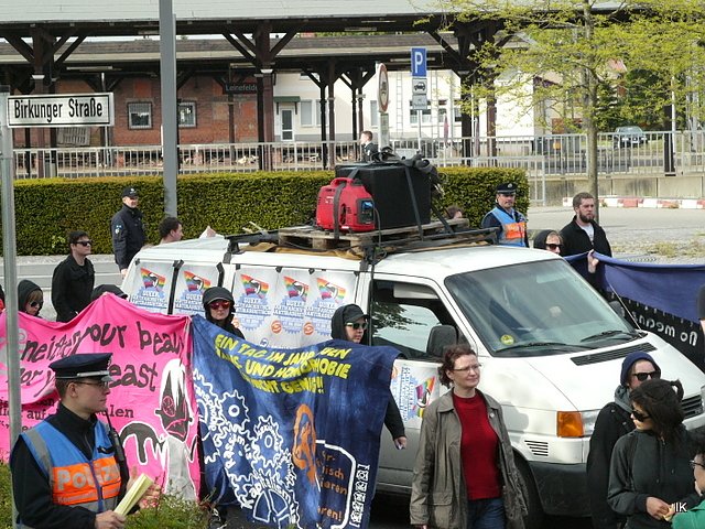 Protest gegen Neonazis