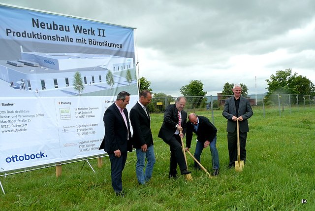 Spatenstich f&uuml;r Werk II Ottobock
