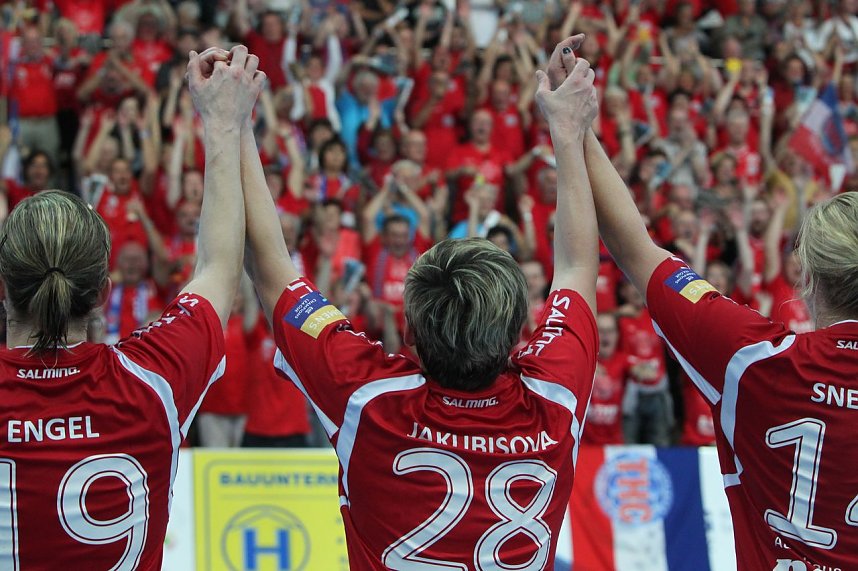 THC gewinnt erstes Champion League Spiel klar mit 33:20