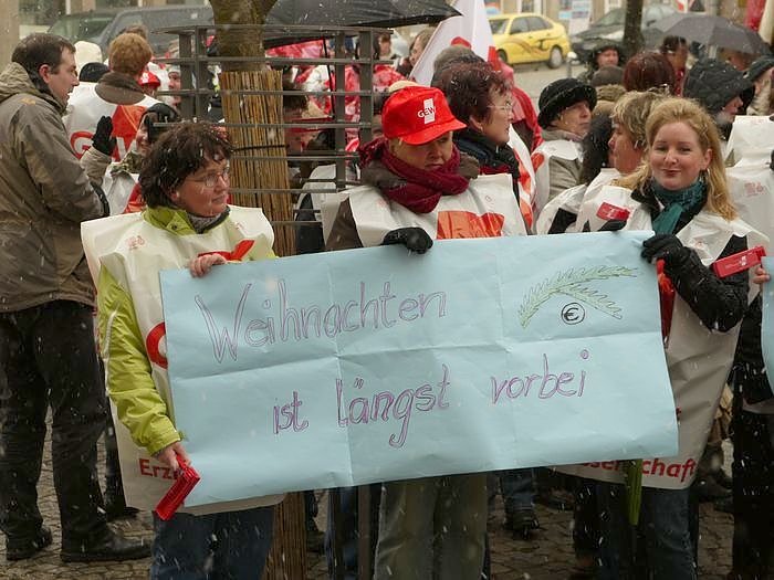Warnstreik in Nordhausen