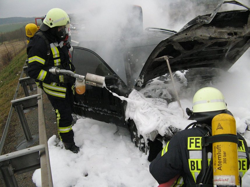 Auto ausgebrannt