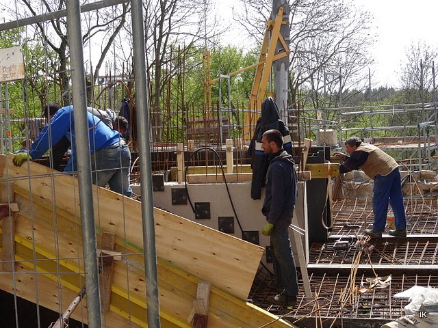 Sanierungsarbeiten auf der Burg
