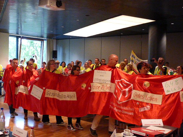 Protest der Besch&auml;ftigten
