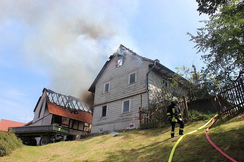 Feuer in Freienhagen