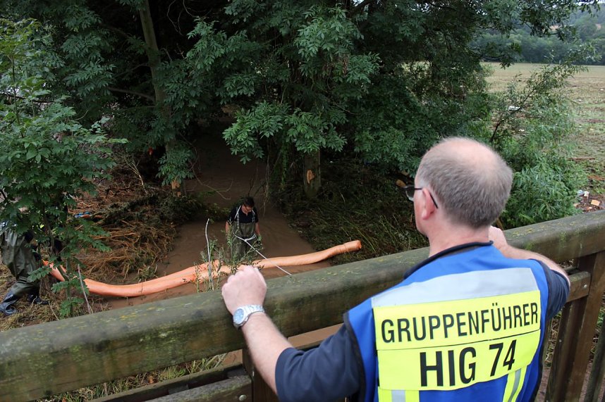 Unwetter w&uuml;tete in Rustenfelde