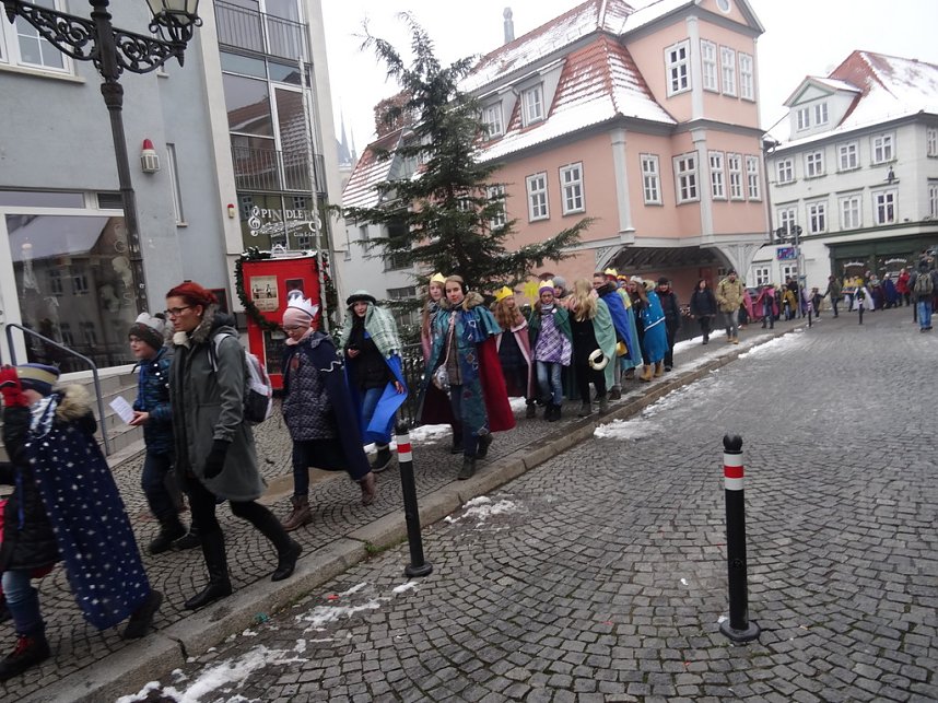 Eichsfelder Sternsinger zum Empfang in der Staatskanzlei