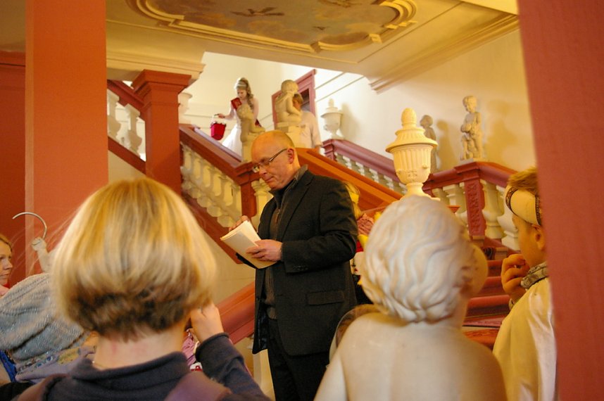 Eichsfelder Sternsinger zum Empfang in der Staatskanzlei
