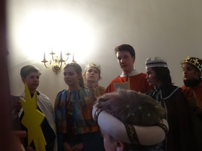 Eichsfelder Sternsinger zum Empfang in der Staatskanzlei