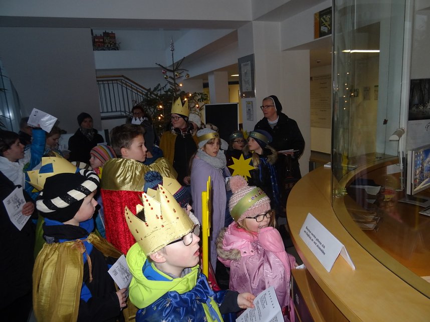 Eichsfelder Sternsinger zum Empfang in der Staatskanzlei