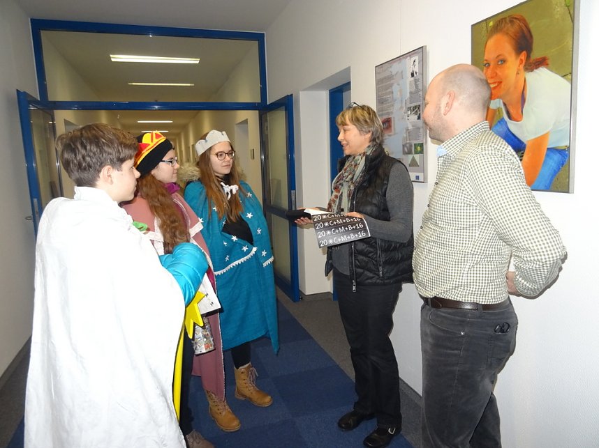 Eichsfelder Sternsinger zum Empfang in der Staatskanzlei