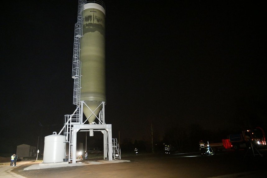 Erdfall auf dem Katastrophenschutzgel&auml;nde