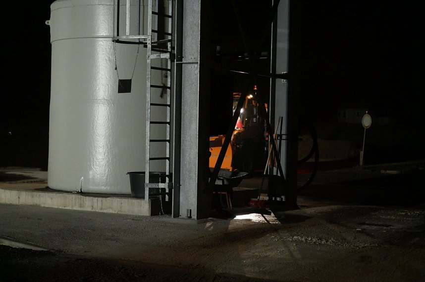 Erdfall auf dem Katastrophenschutzgel&auml;nde