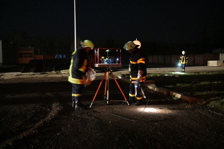 Erdfall auf dem Katastrophenschutzgel&auml;nde