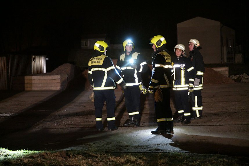 Erdfall auf dem Katastrophenschutzgel&auml;nde