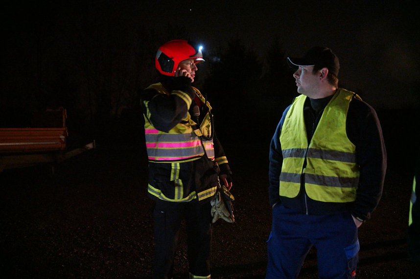 Erdfall auf dem Katastrophenschutzgel&auml;nde