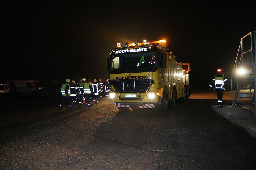 Erdfall auf dem Katastrophenschutzgel&auml;nde