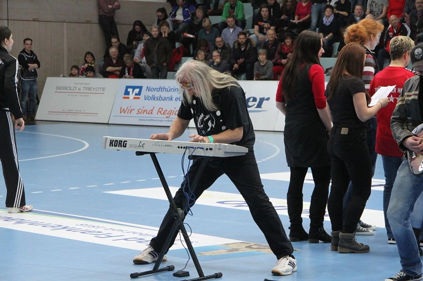 Der Th&uuml;ringer Handballclub gegen Rostov-Don in der Wiedigsburghalle Nordhausen