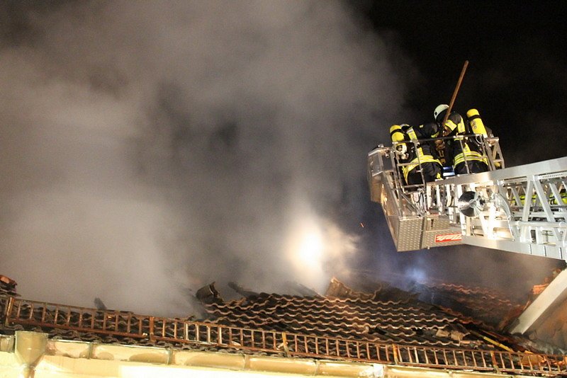 Gro&szlig;brand in der Marktstra&szlig;e