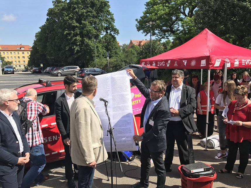 50 Demonstranten kamen aus dem Landkreis Nordhausen