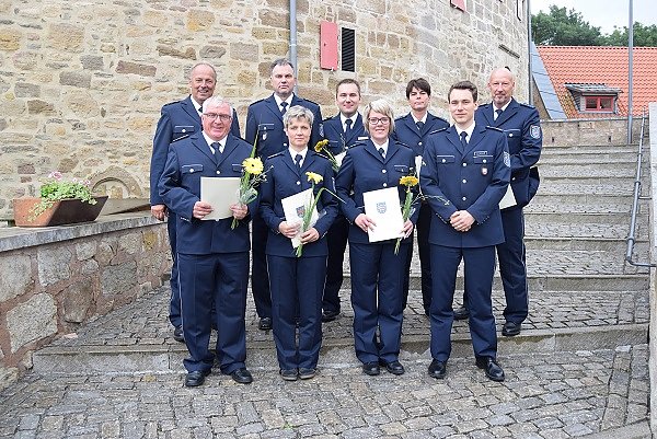 Bef&ouml;rderung bei der Nordth&uuml;ringer Polizei: Kolleginnen und Kollegen der PI Eichsfeld
