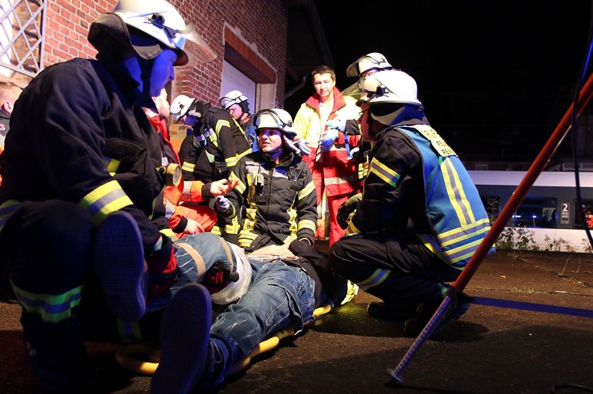 &Uuml;bung am Bahnhof