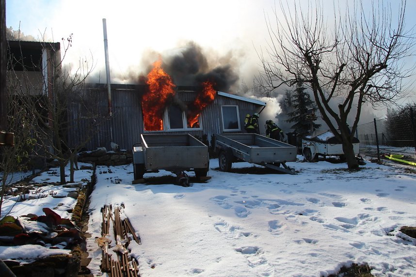 Gartenlaube abgebrannt