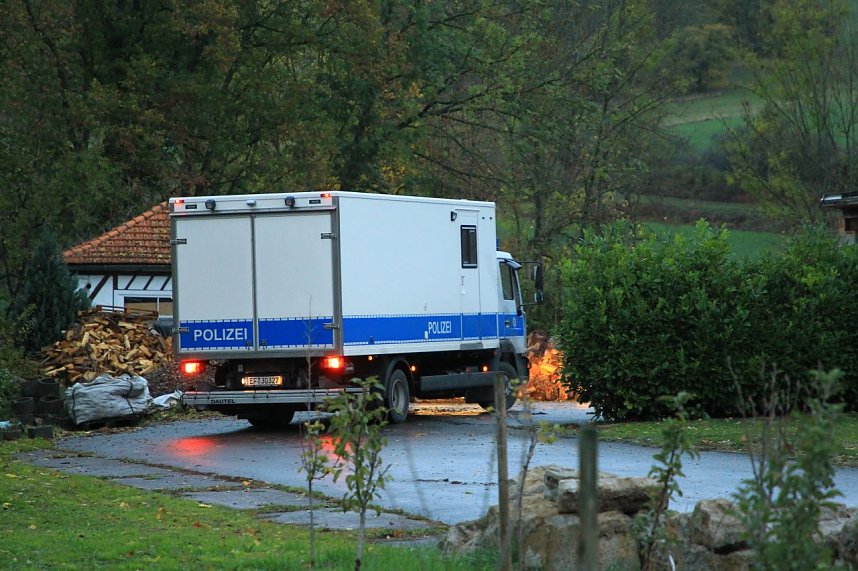 Gro&szlig;einsatz der Polizei