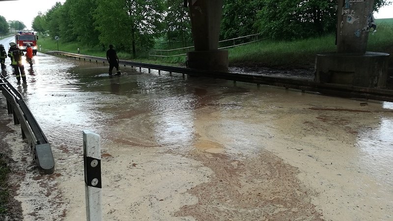 Feuerwehrseinsatz nach Starkregen