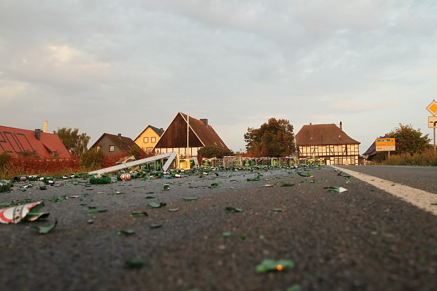 Bierlaster verungl&uuml;ckt