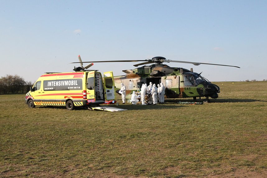 Corona-Patienten eingeflogen