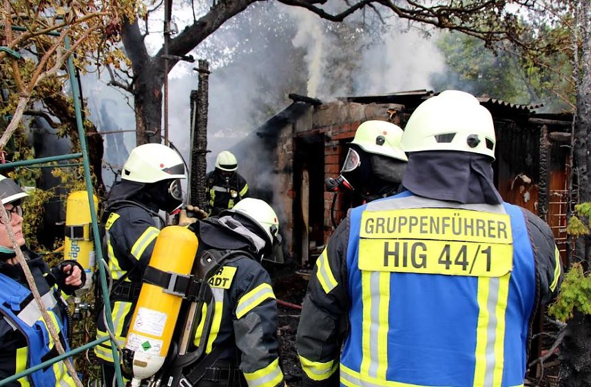 Gartenlaube abgebrannt