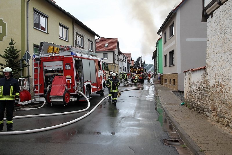 Wohnhausbrand in Buhla
