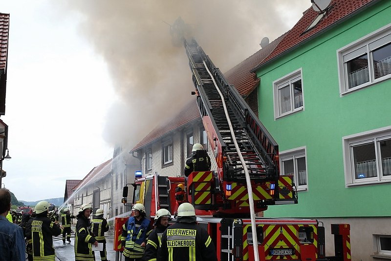 Wohnhausbrand in Buhla