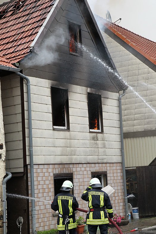 Wohnhausbrand in Buhla