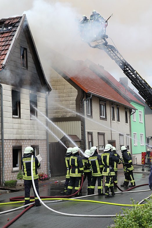 Wohnhausbrand in Buhla