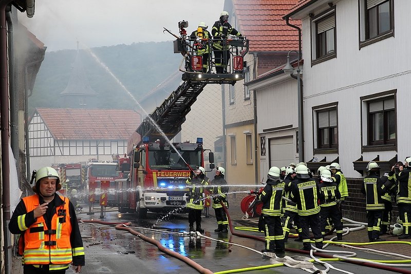 Wohnhausbrand in Buhla