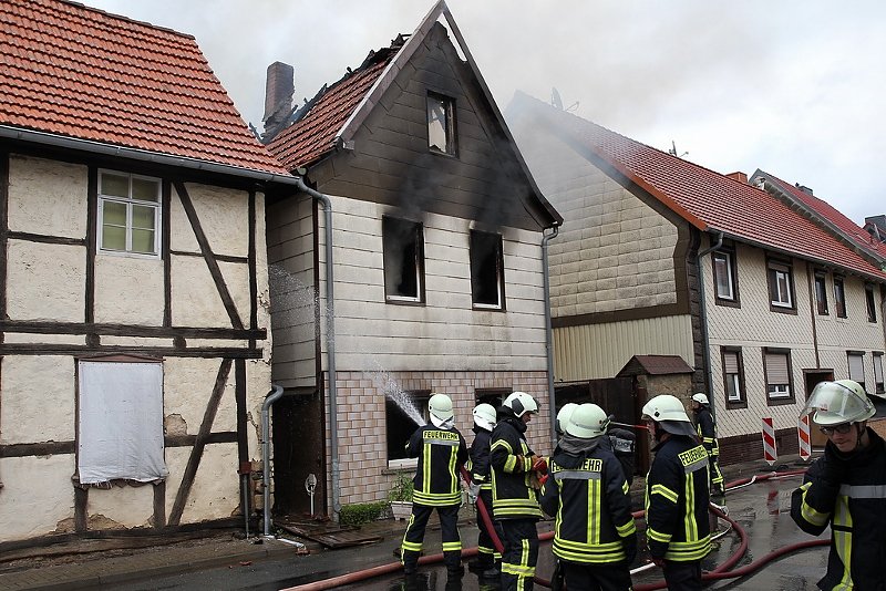 Wohnhausbrand in Buhla