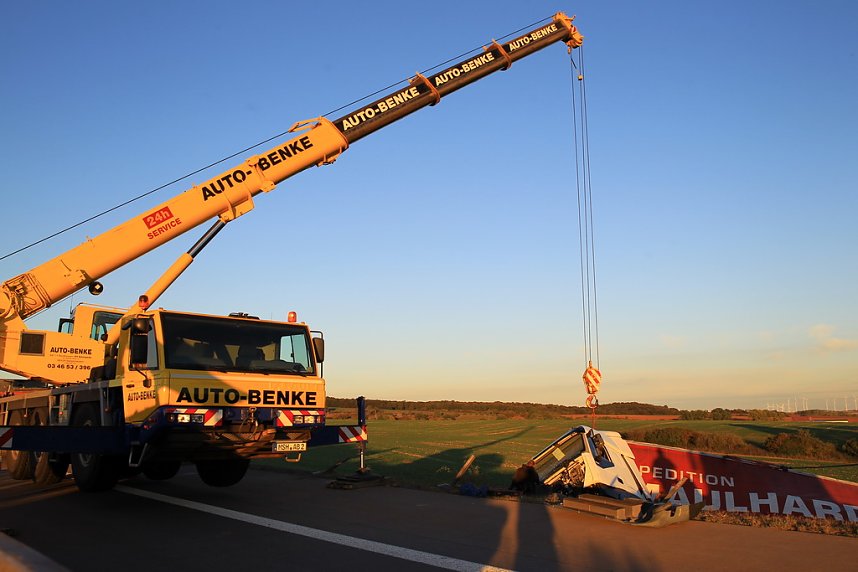 Bergung auf der Autobahn