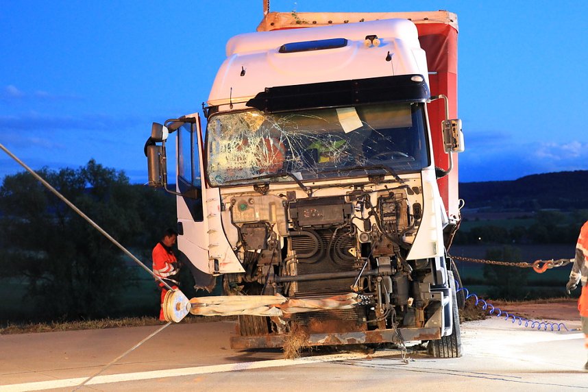 Bergung auf der Autobahn