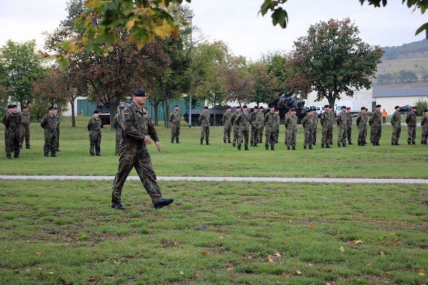 Panzerkompanie in Bad Frankenhausen verabschiedet 