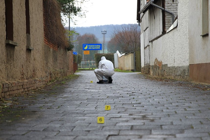 Gro&szlig;einsatz der Polizei in Berka