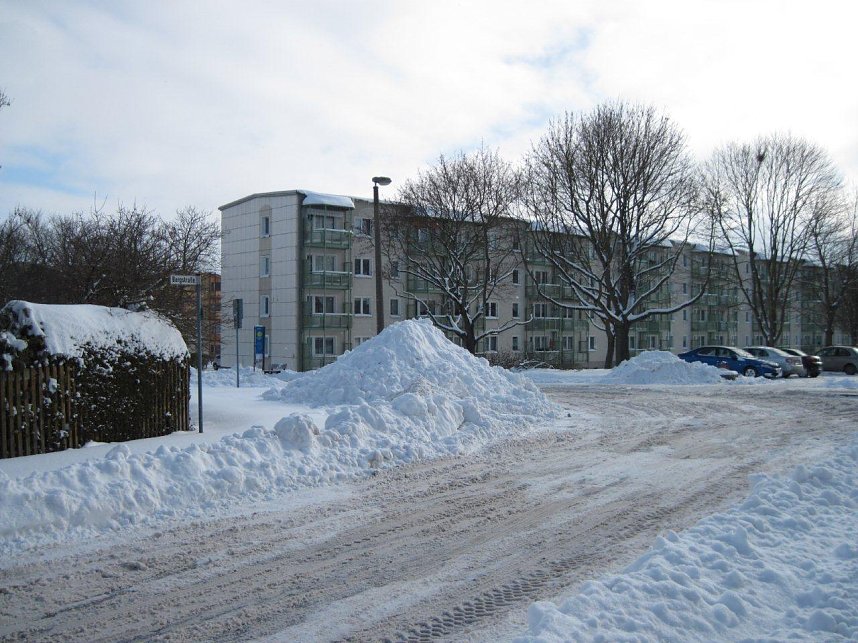 Schneechaos in Leinefelde